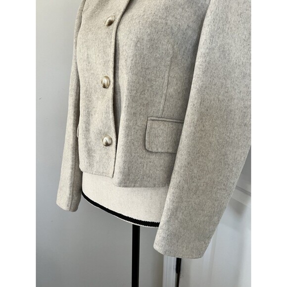 LAMARQUE Alyssia Heather Beige Double Face Wool Jacket XS NWT - Picture 6 of 12
